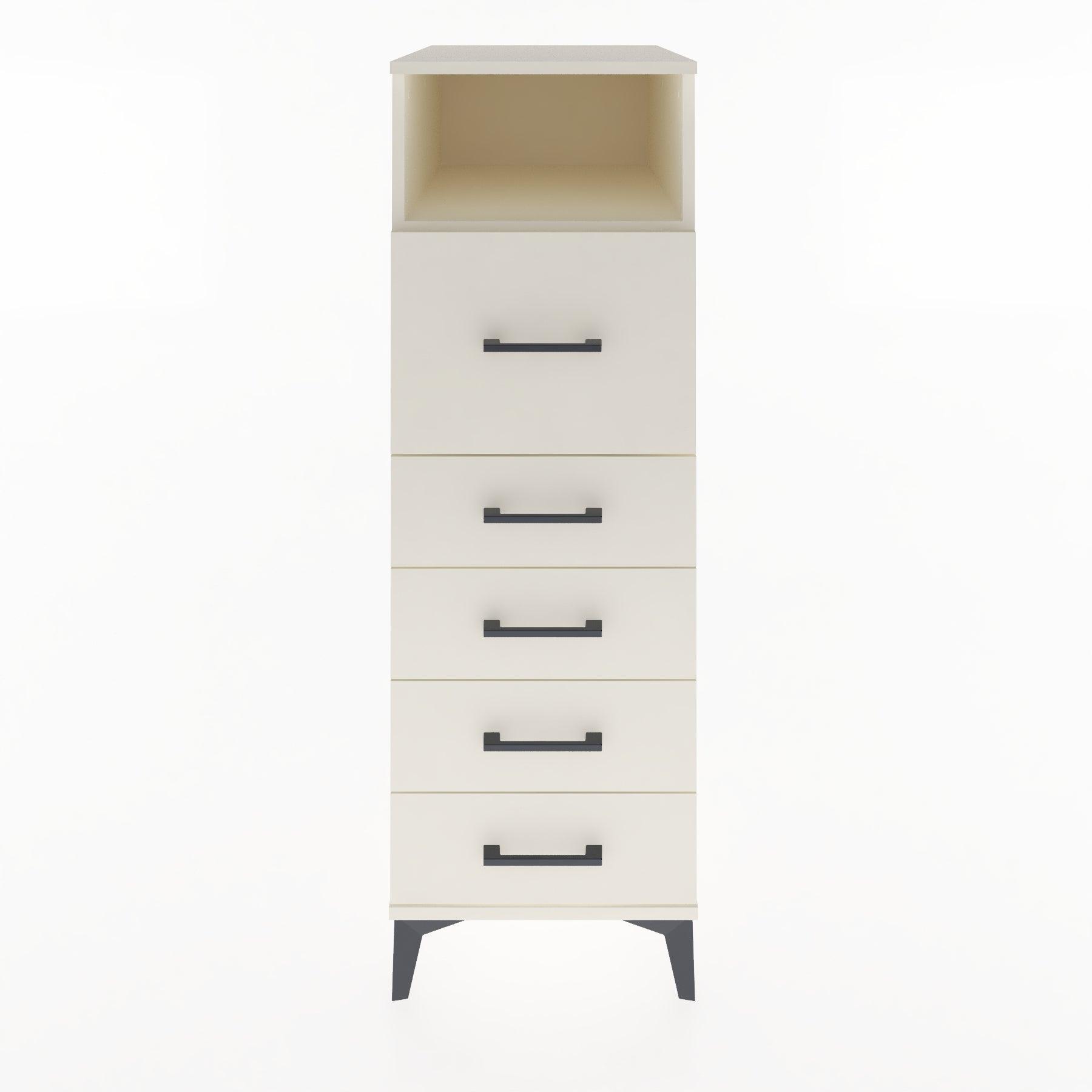 Woodntry Modular Cabinet Moonstone 44x30x122 cm with Drawers and Shelves CR86-1