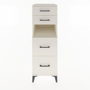 Woodntry Modular Cabinet Moonstone 44x30x122 cm with Drawers and Shelves CR36-1