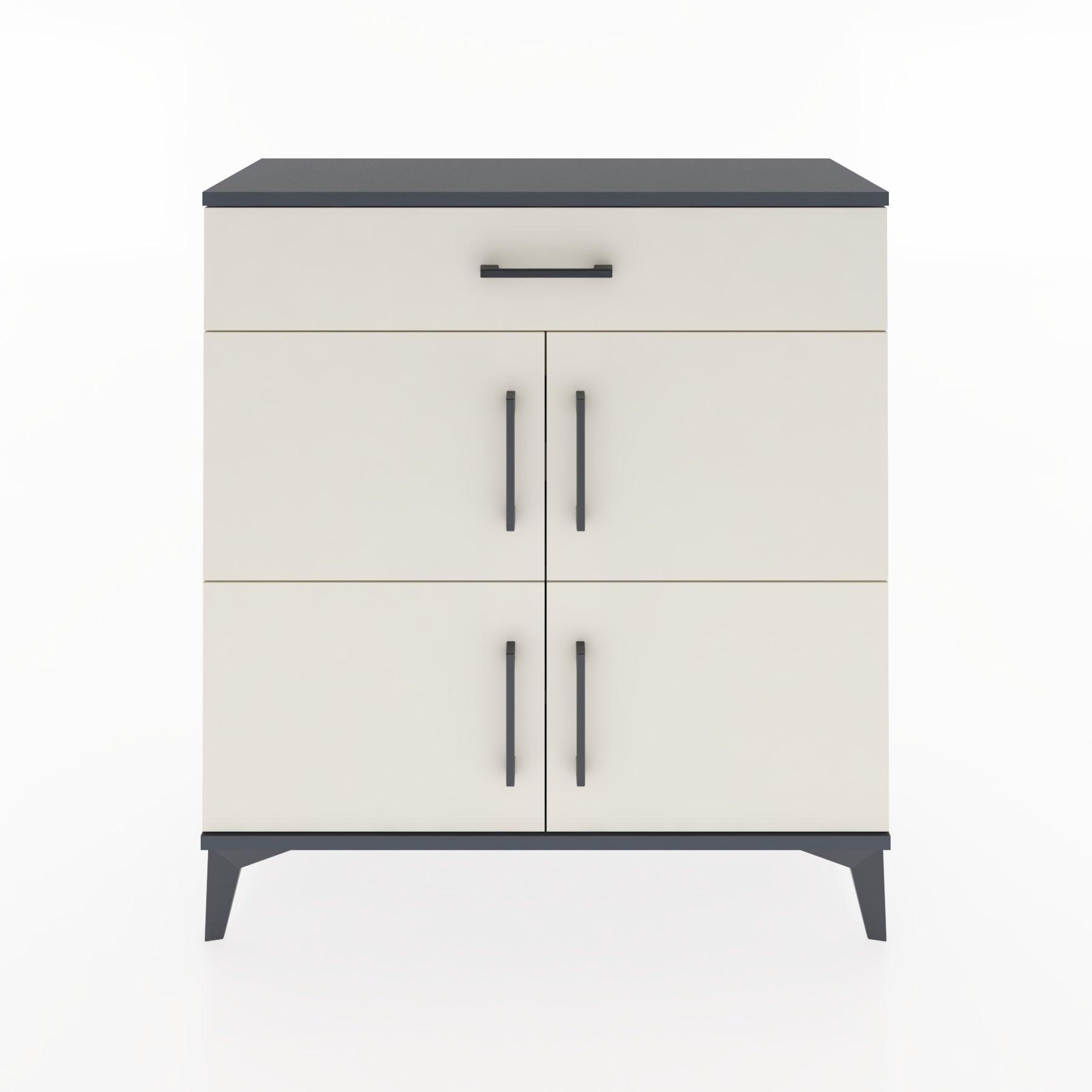 Woodntry Modular Dresser Anthracite 88x30x84 cm with Cover and Drawer KC36-2