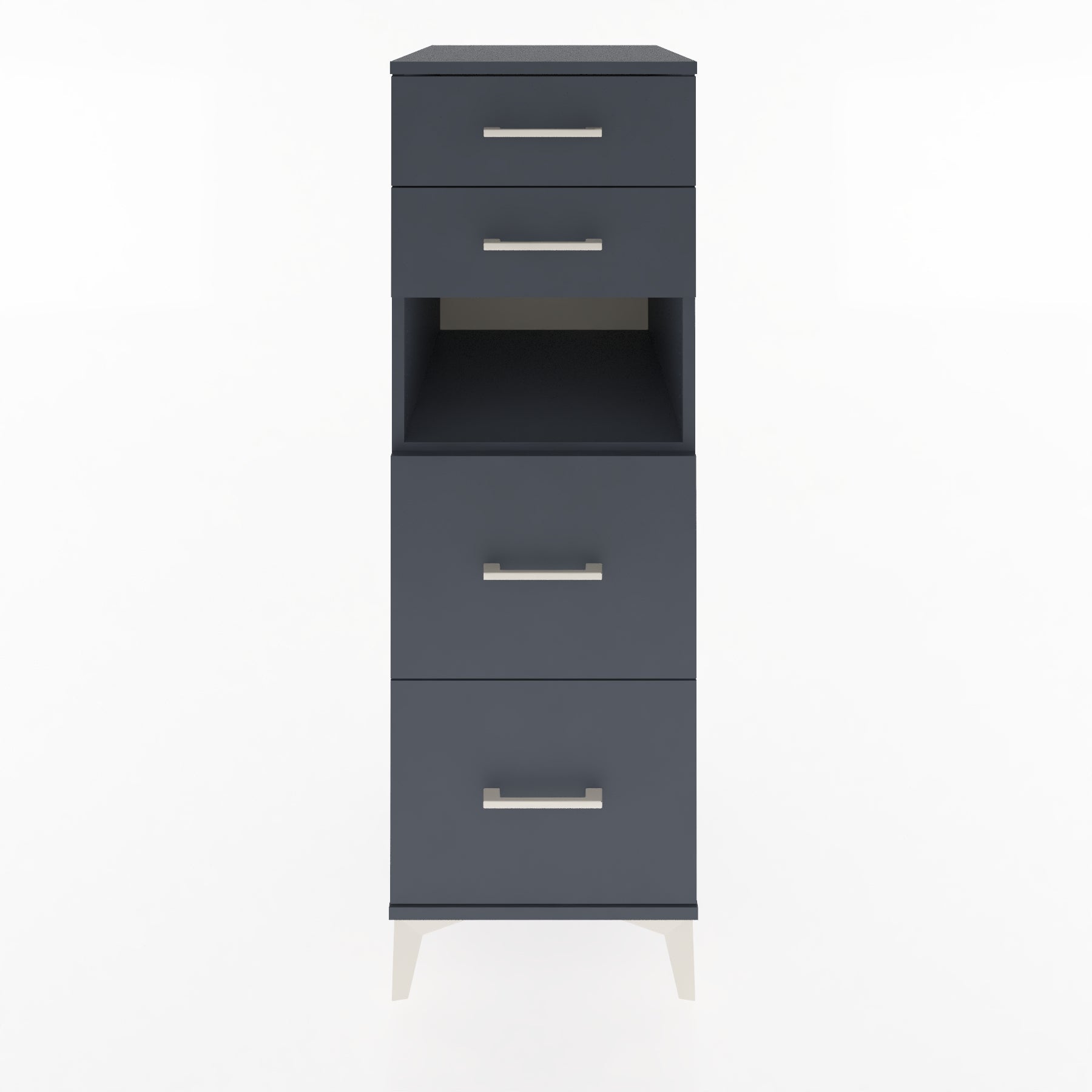 Woodntry Modular Cabinet Anthracite 44x59x122 cm with Drawers and Shelves CR36-2