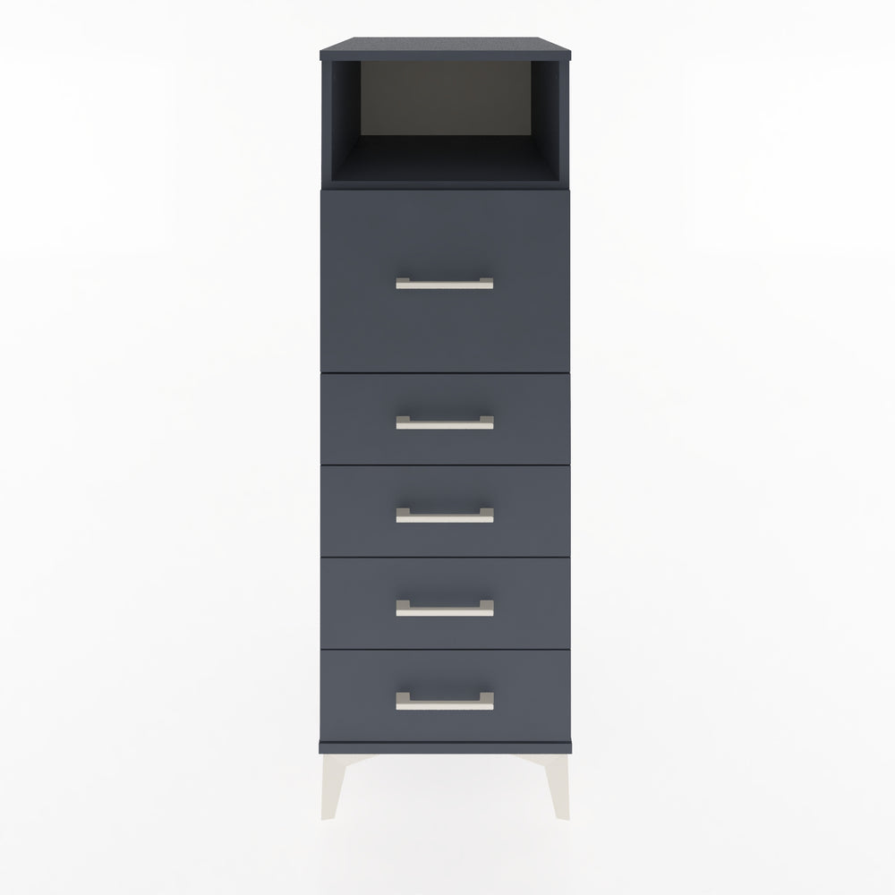 Woodntry Modular Cabinet Anthracite 44x59x122 cm with Drawers and Shelves CR86-2
