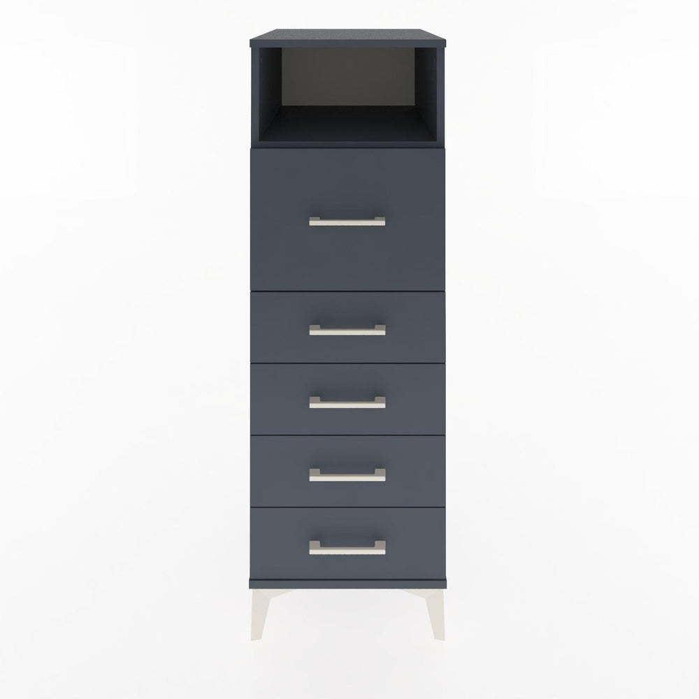 Woodntry Modular Cabinet Anthracite 44x30x122 cm with Drawers and Shelves CR86-2