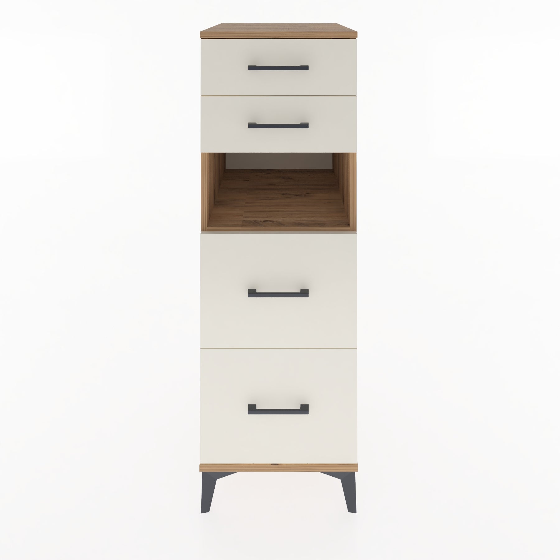 Woodntry Modular Cabinet Pine 44x59x122 cm with Drawers and Shelves CR36-3
