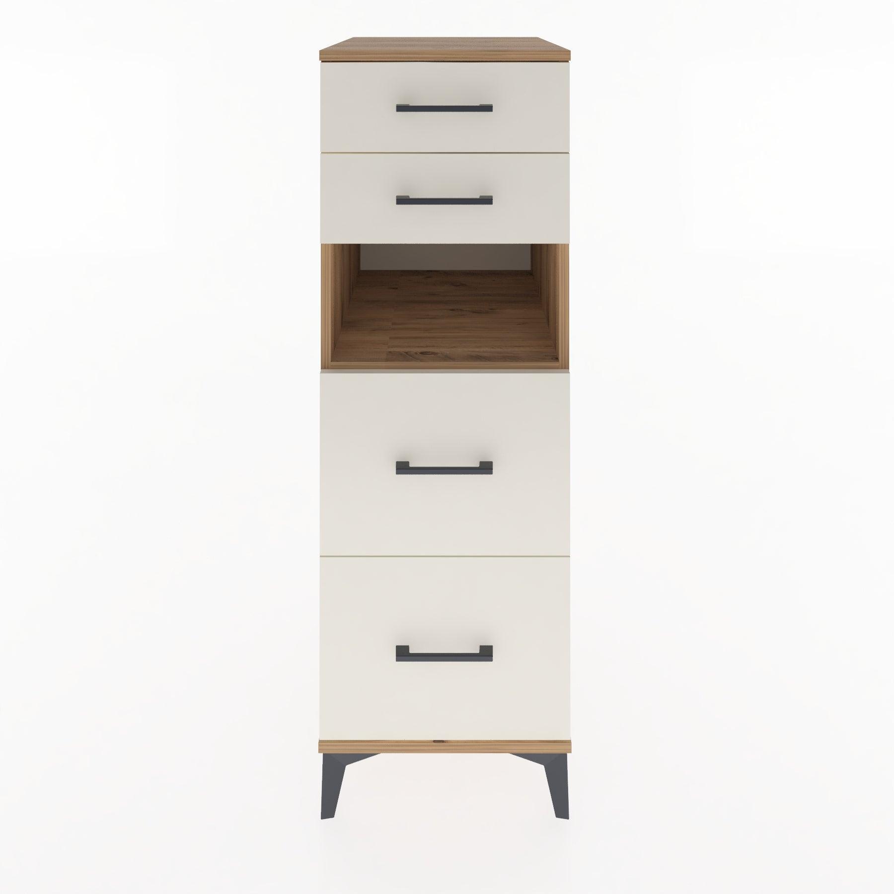 Woodntry Modular Cabinet Pine 44x30x122 cm with Drawers and Shelves CR36-3