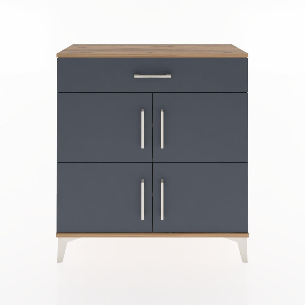 Woodntry Modüler Şifonyer Çam 88x30x84 cm Kapaklı ve Çekmeceli KC36-3