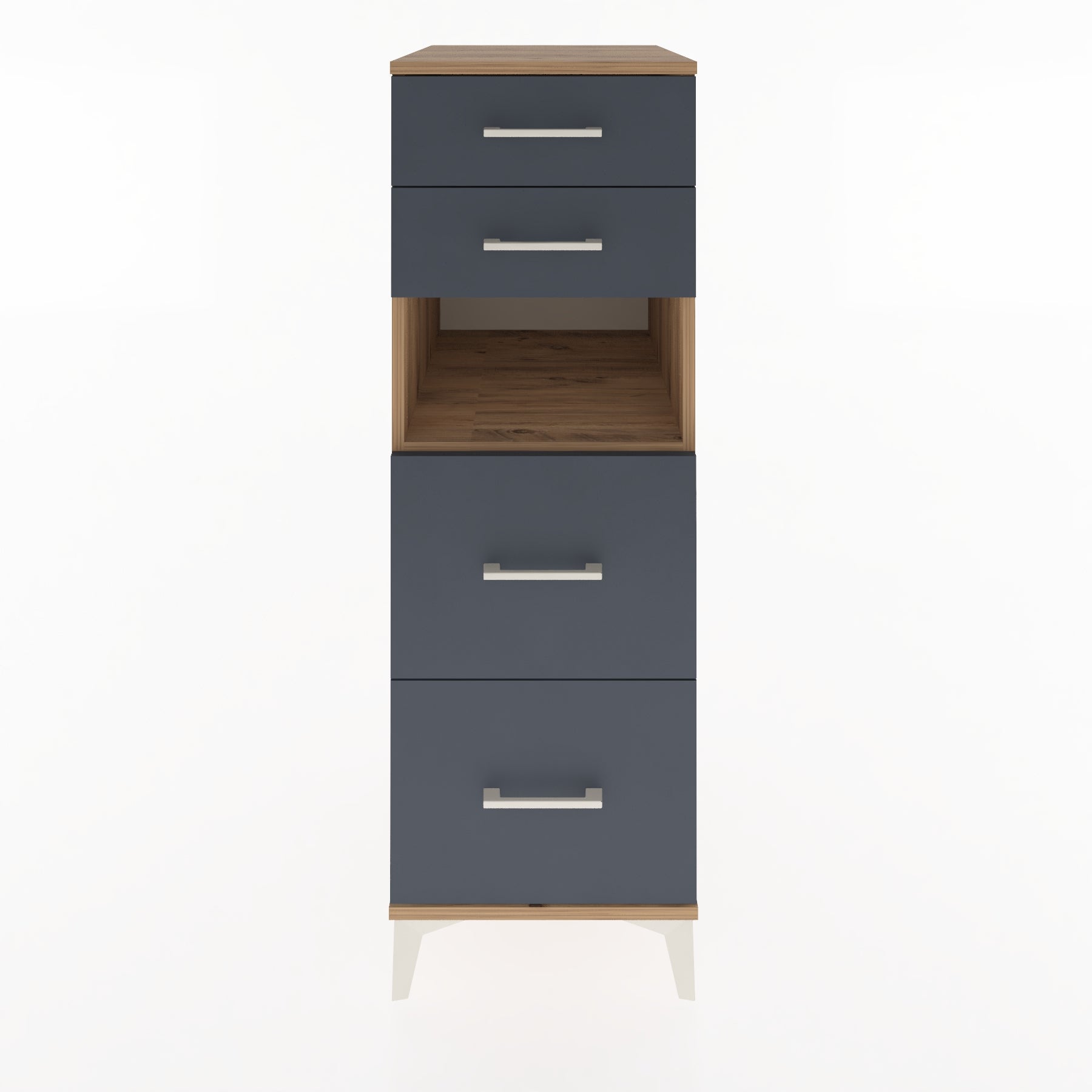 Woodntry Modular Cabinet Pine 44x59x122 cm with Drawers and Shelves CR36-3