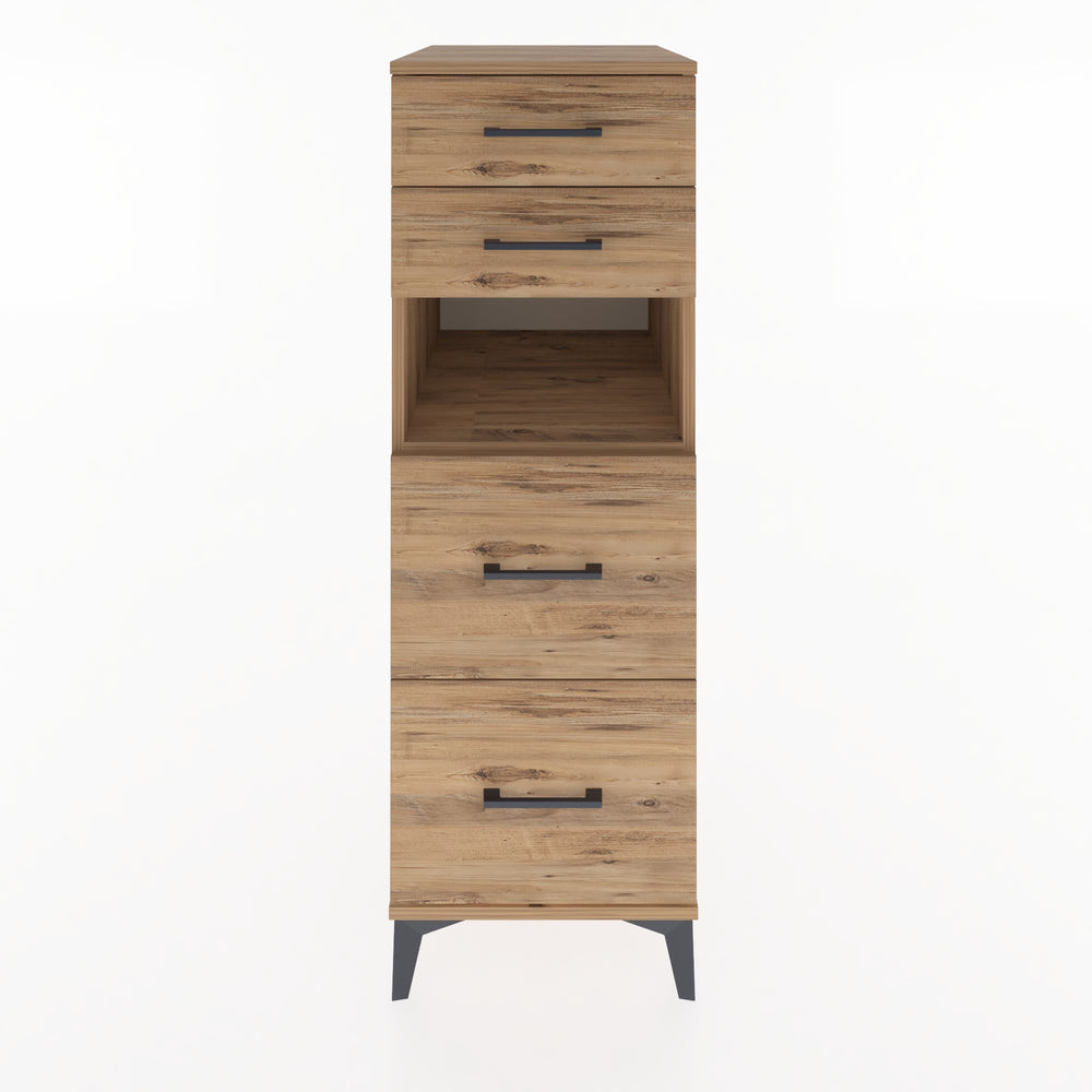 Woodntry Modular Cabinet Pine 44x59x122 cm with Drawers and Shelves CR36-3