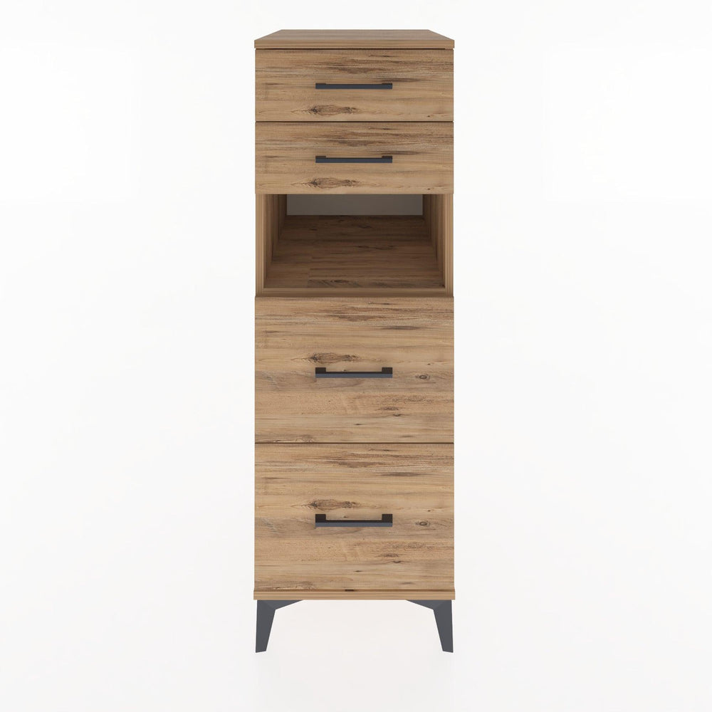 Woodntry Modular Cabinet Pine 44x30x122 cm with Drawers and Shelves CR36-3