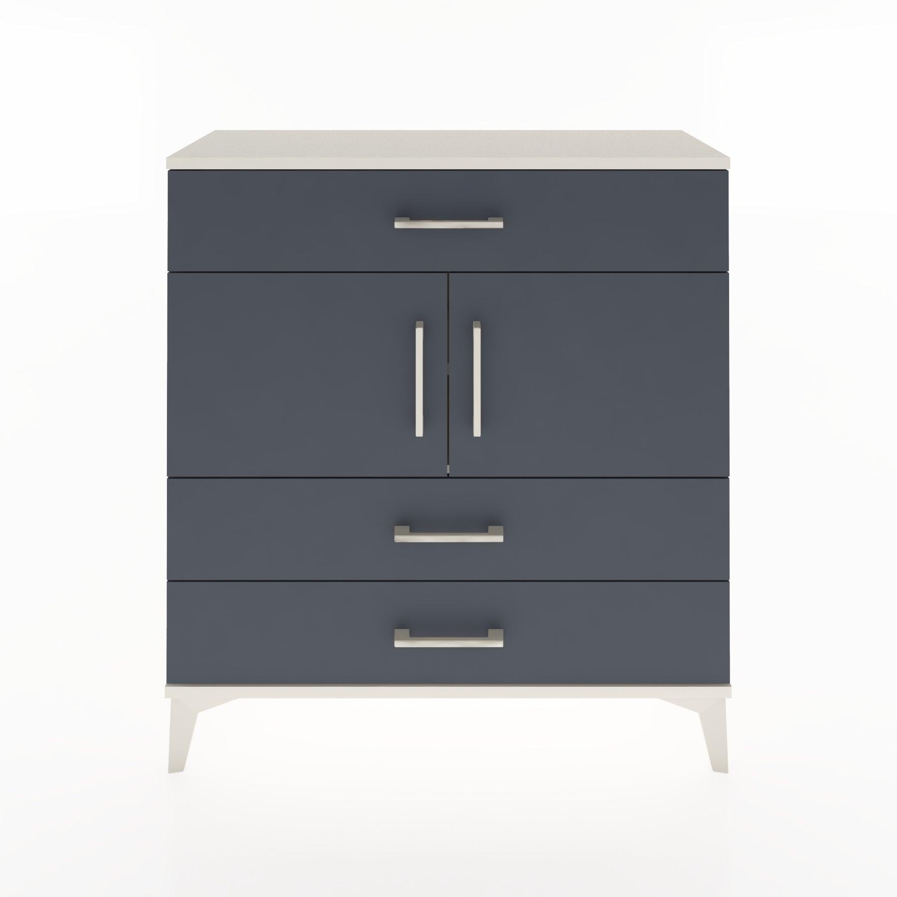 Woodntry Modular Dresser Moonstone 88x30x84 cm with Cover and Drawer KC37-1