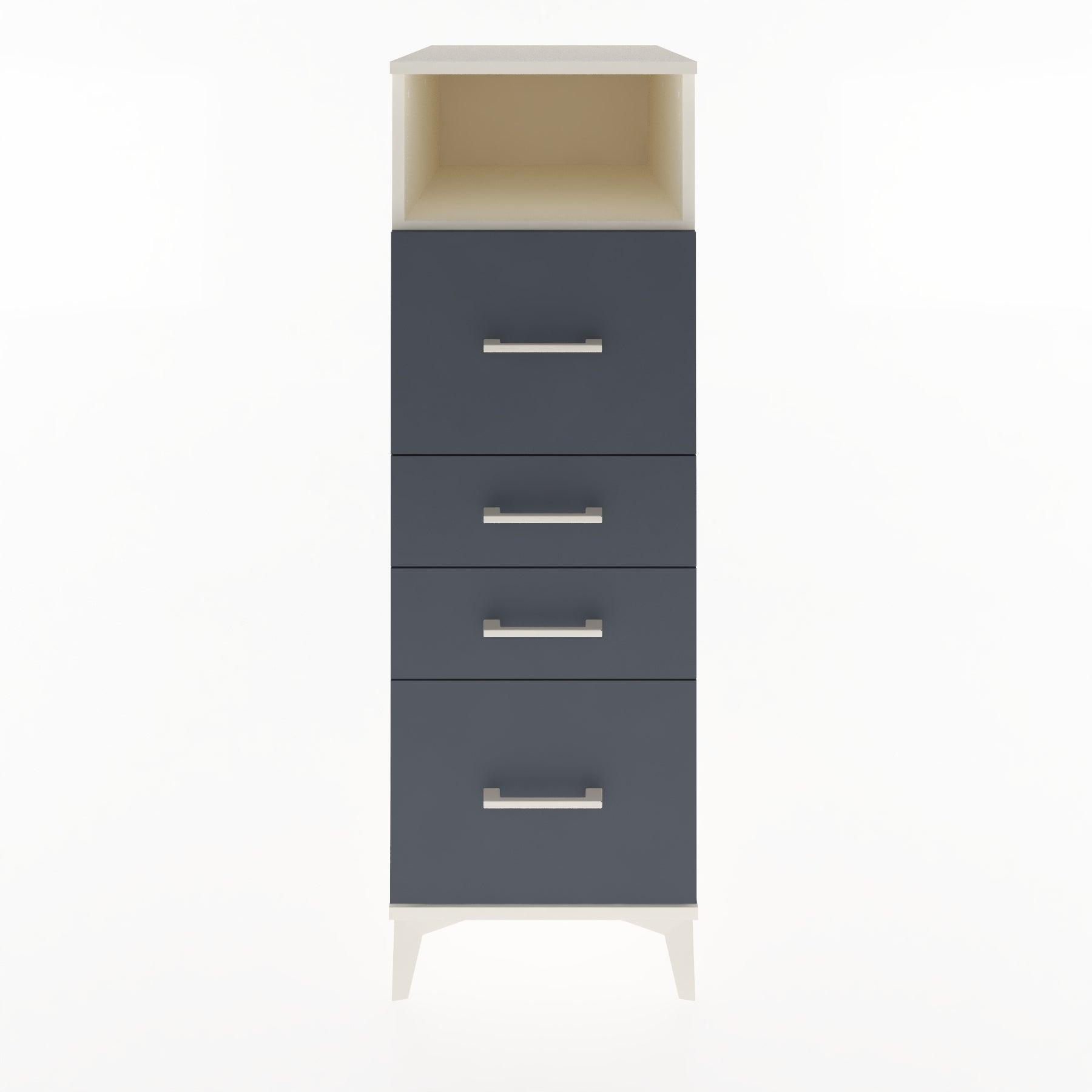 Woodntry Modular Cabinet Moonstone 44x30x122 cm with Drawers and Shelves CR37-1