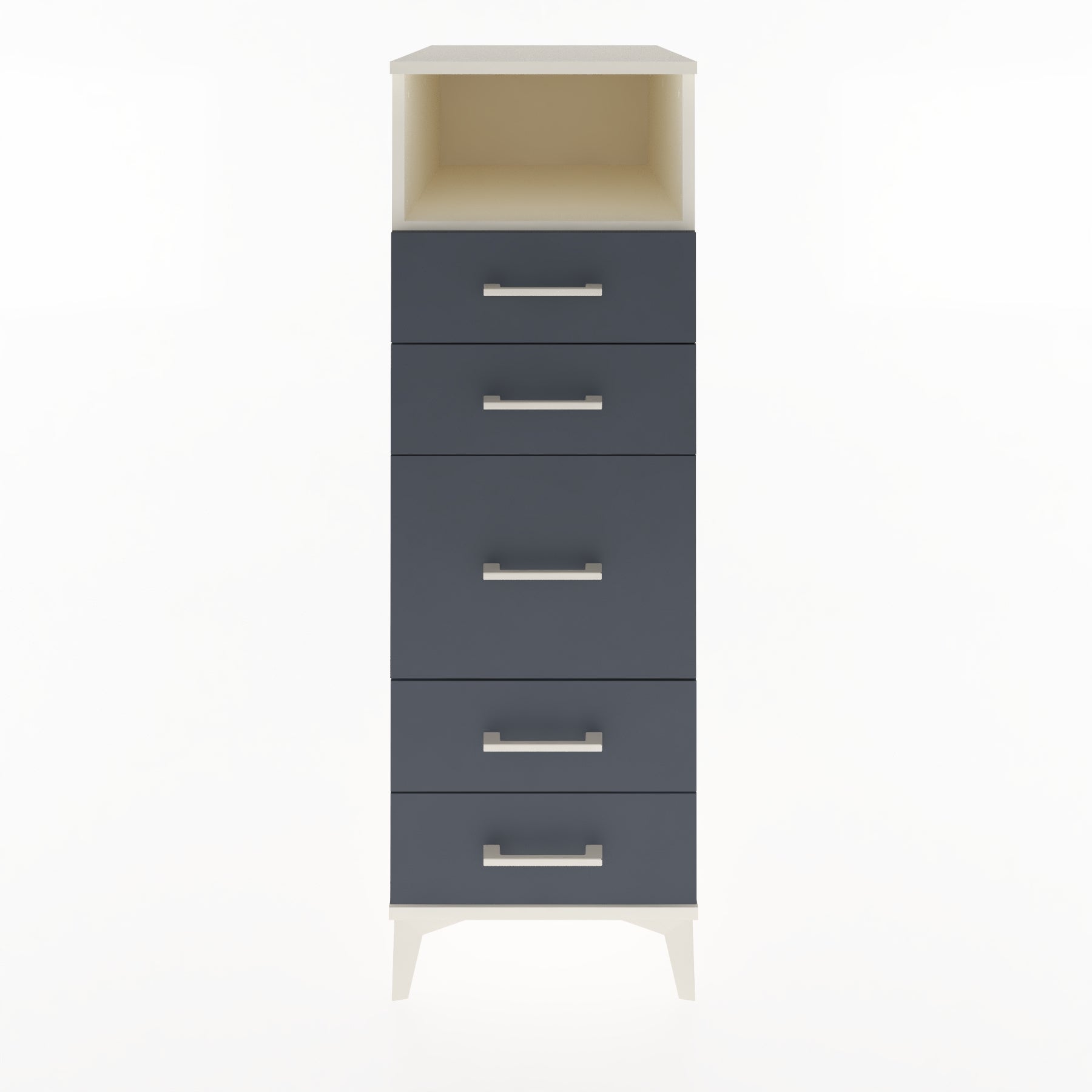 Woodntry Modular Cabinet Moonstone 44x59x122 cm with Drawers and Shelves CR87-1