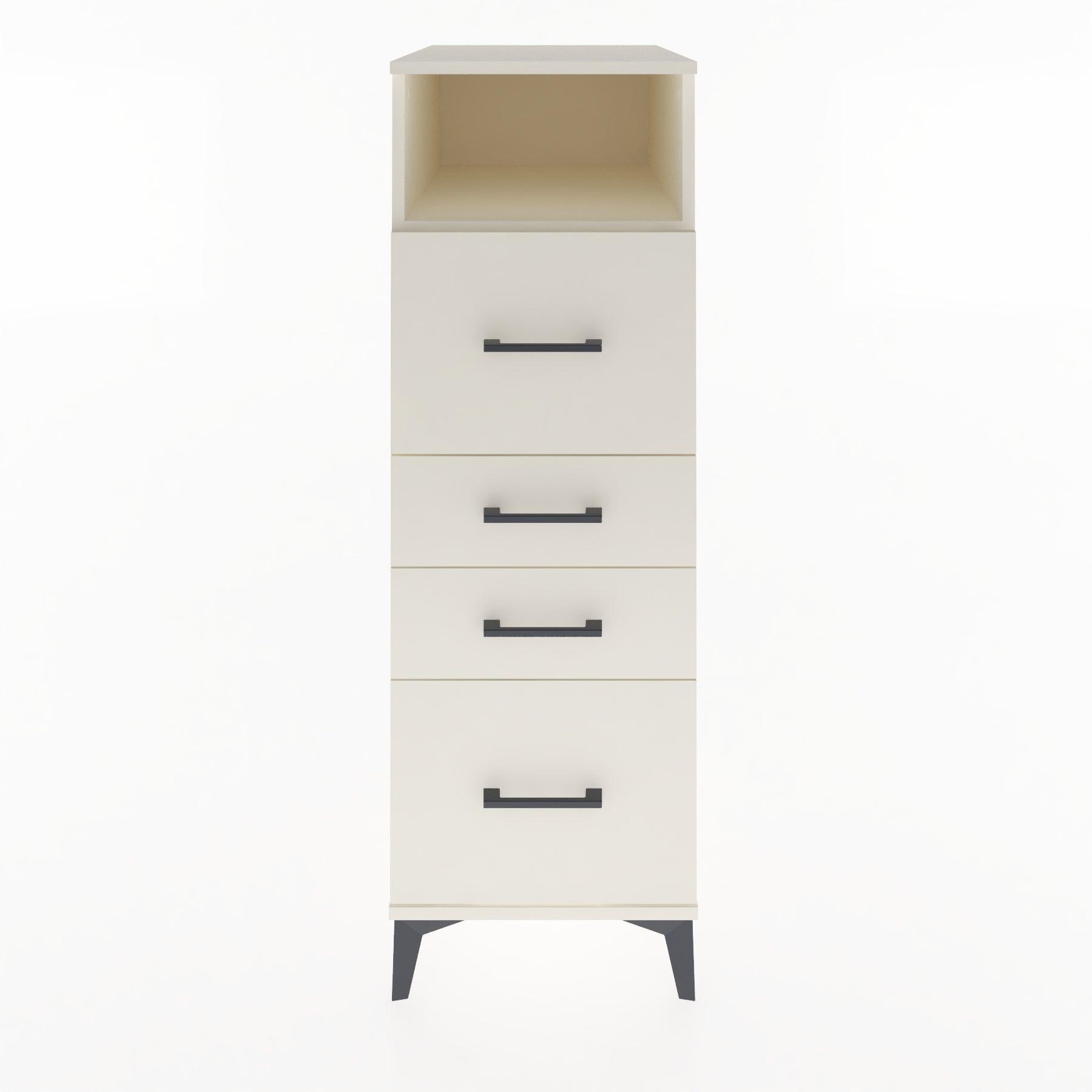 Woodntry Modular Cabinet Moonstone 44x30x122 cm with Drawers and Shelves CR37-1