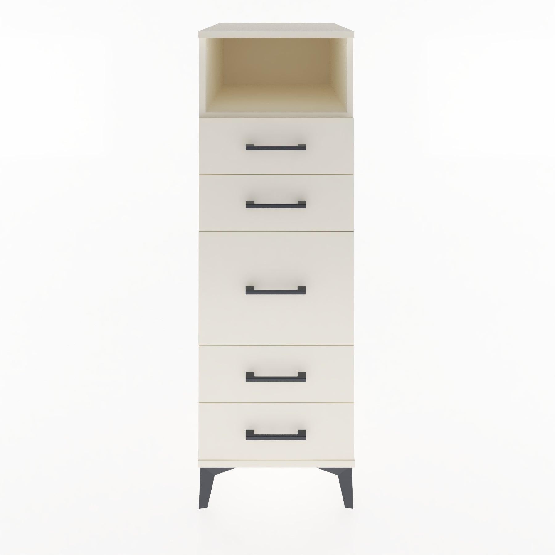 Woodntry Modular Cabinet Moonstone 44x30x122 cm with Drawers and Shelves CR87-1
