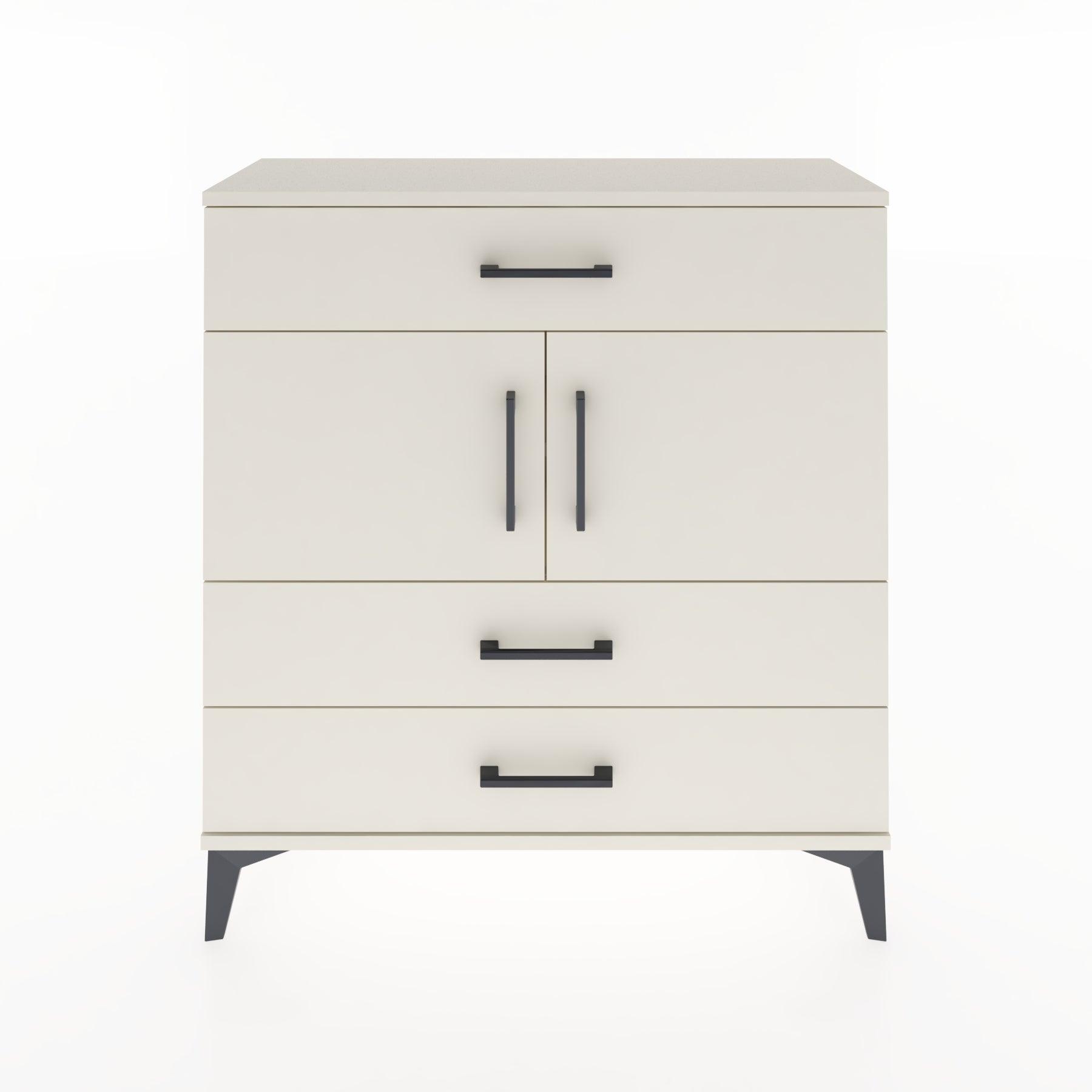 Woodntry Modular Dresser Moonstone 88x30x84 cm with Cover and Drawer KC37-1