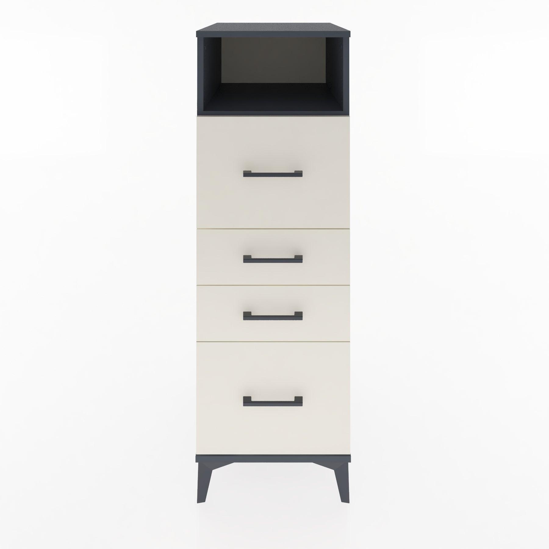 Woodntry Modular Cabinet Anthracite 44x30x122 cm with Drawers and Shelves CR37-2