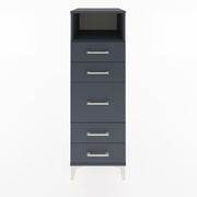 Woodntry Modular Cabinet Anthracite 44x30x122 cm with Drawers and Shelves CR87-2