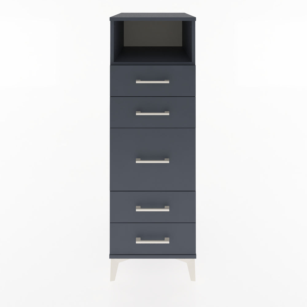 Woodntry Modular Cabinet Anthracite 44x59x122 cm with Drawers and Shelves CR87-2