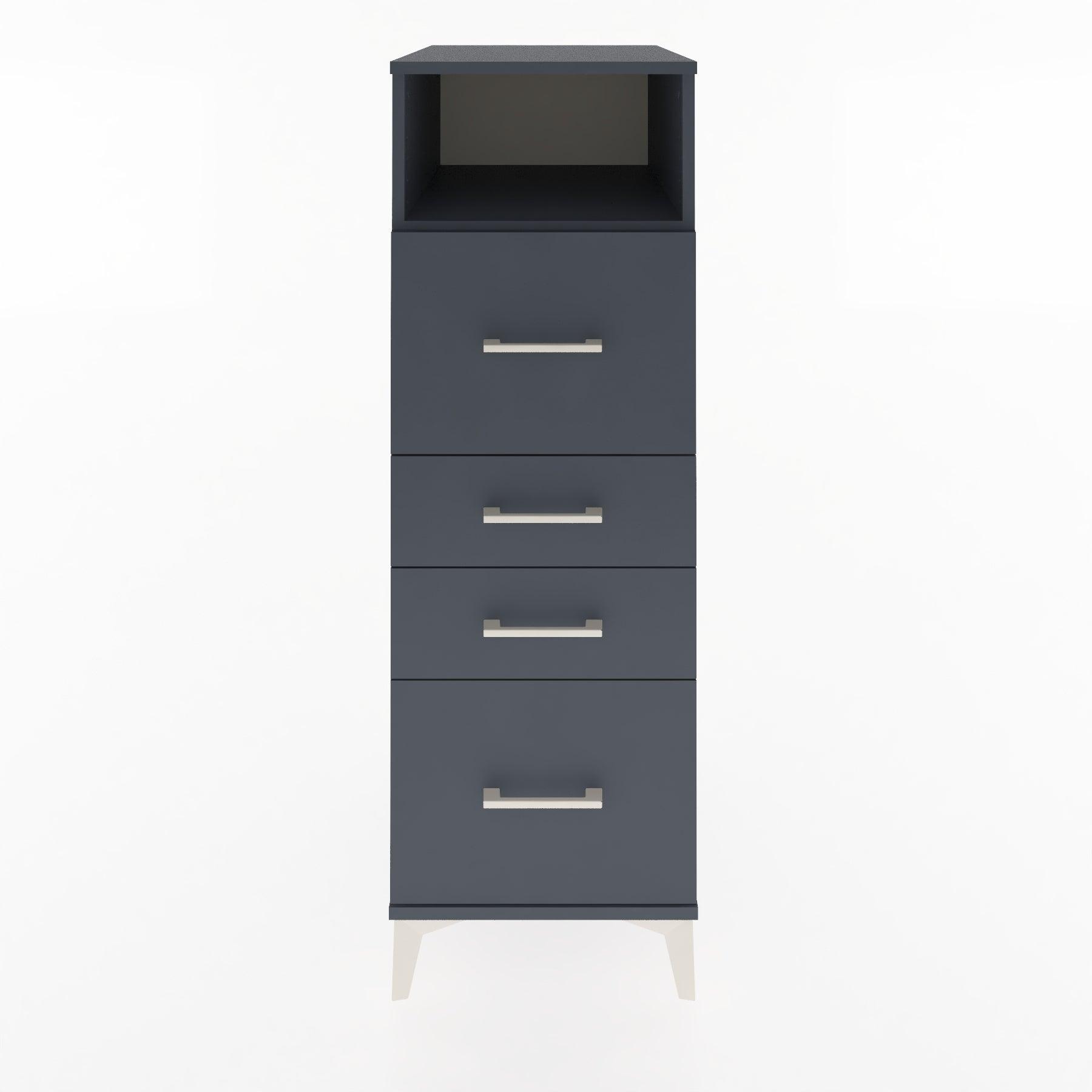 Woodntry Modular Cabinet Anthracite 44x30x122 cm with Drawers and Shelves CR37-2