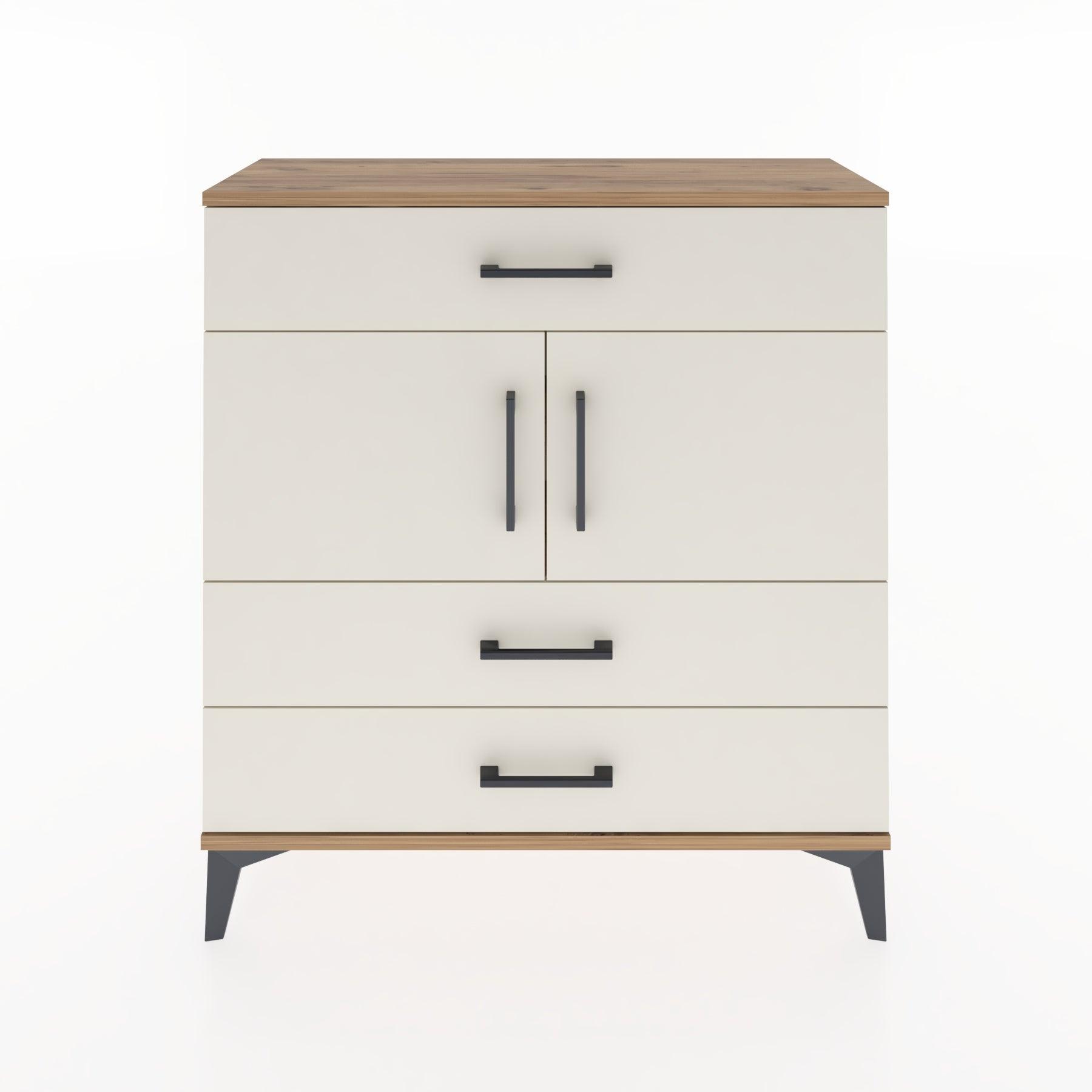 Woodntry Modular Dresser Pine 88x30x84 cm with Cover and Drawer KC37-3