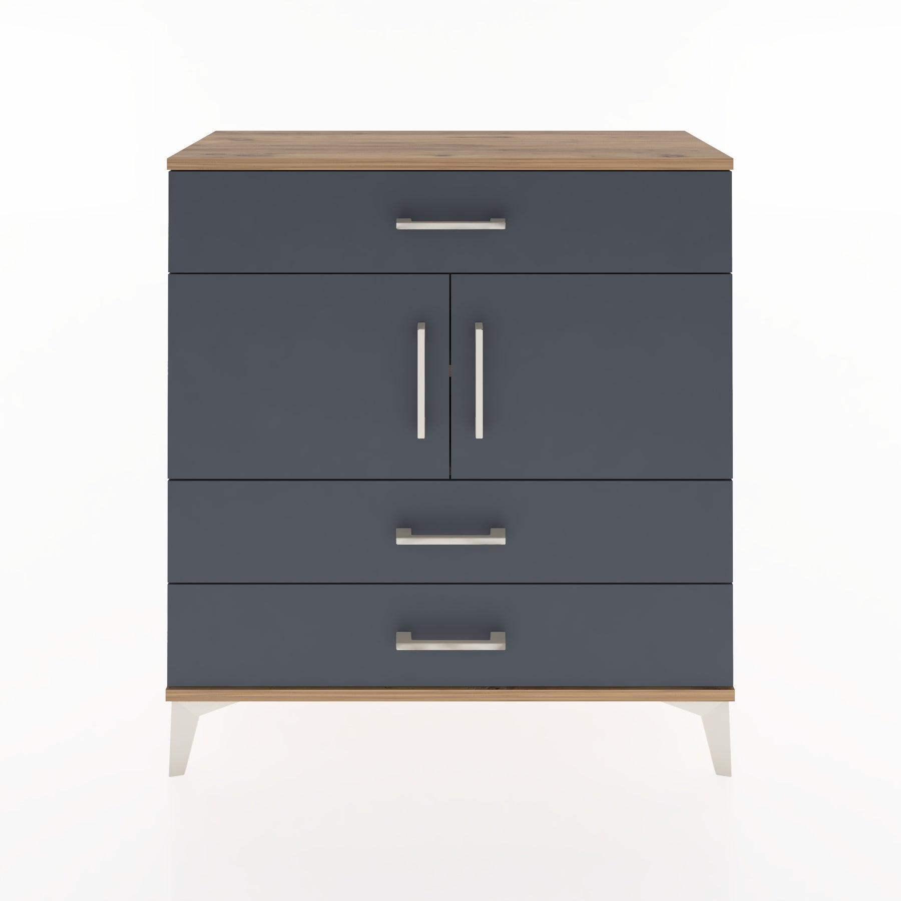 Woodntry Modular Dresser Pine 88x30x84 cm with Cover and Drawer KC37-3