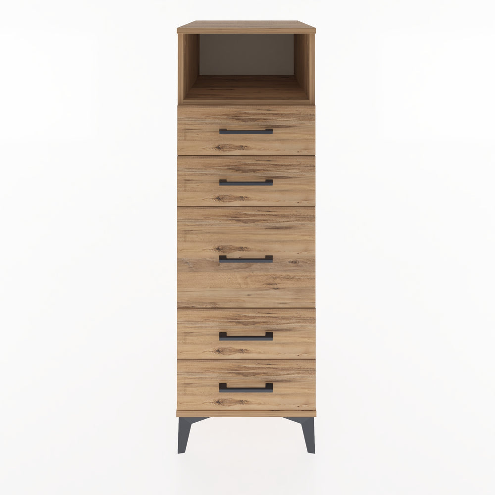Woodntry Modular Cabinet Pine 44x59x122 cm with Drawers and Shelves CR87-3