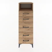 Woodntry Modüler Dolap Çam 44x30x122 cm Çekmeceli ve Raflı CR87-3