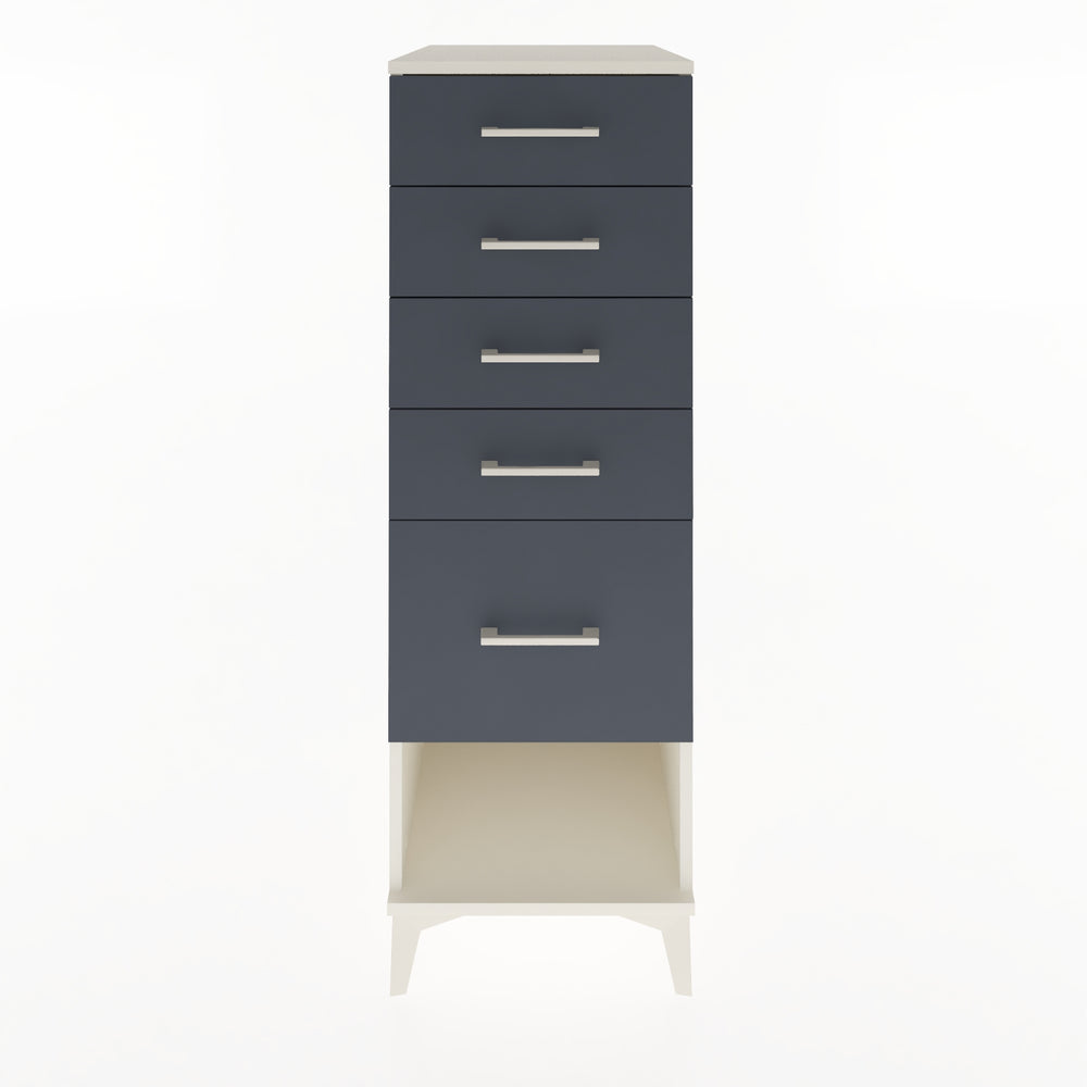 Woodntry Modular Cabinet Moonstone 44x59x122 cm with Drawers and Shelves CR88-1