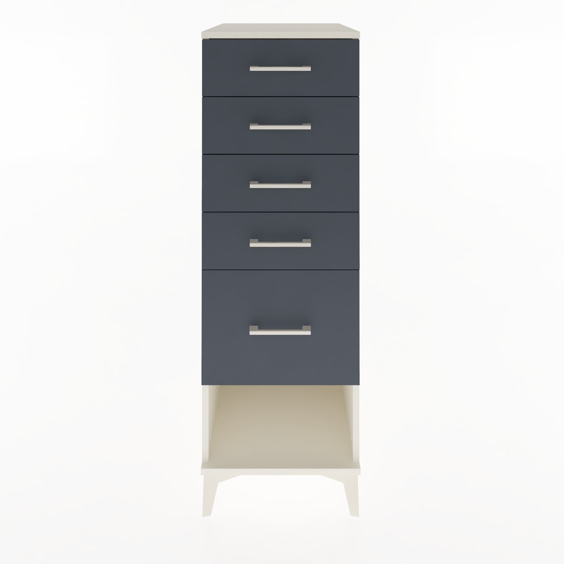 Woodntry Modular Cabinet Moonstone 44x59x122 cm with Drawers and Shelves CR88-1