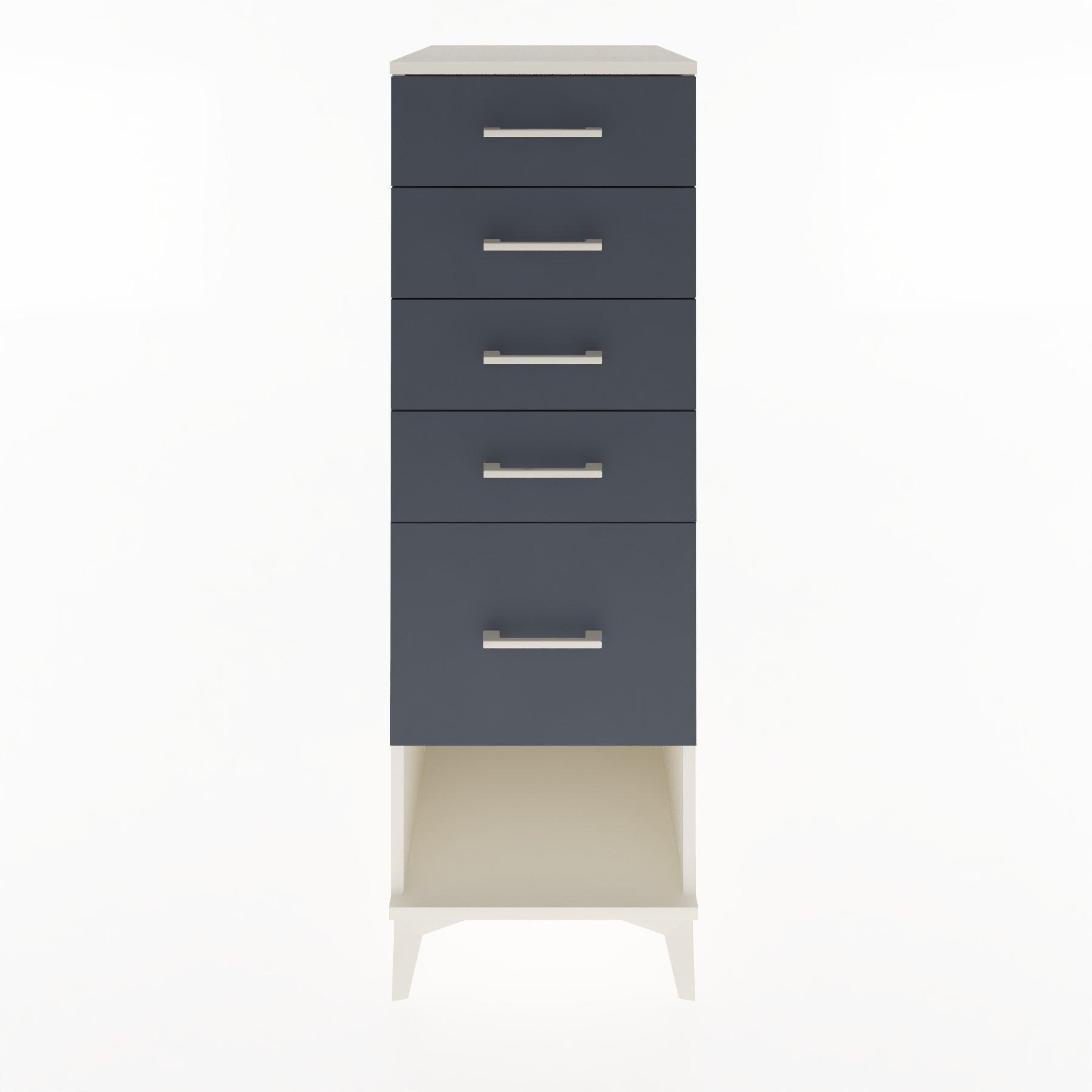 Woodntry Modular Cabinet Moonstone 44x30x122 cm with Drawers and Shelves CR88-1