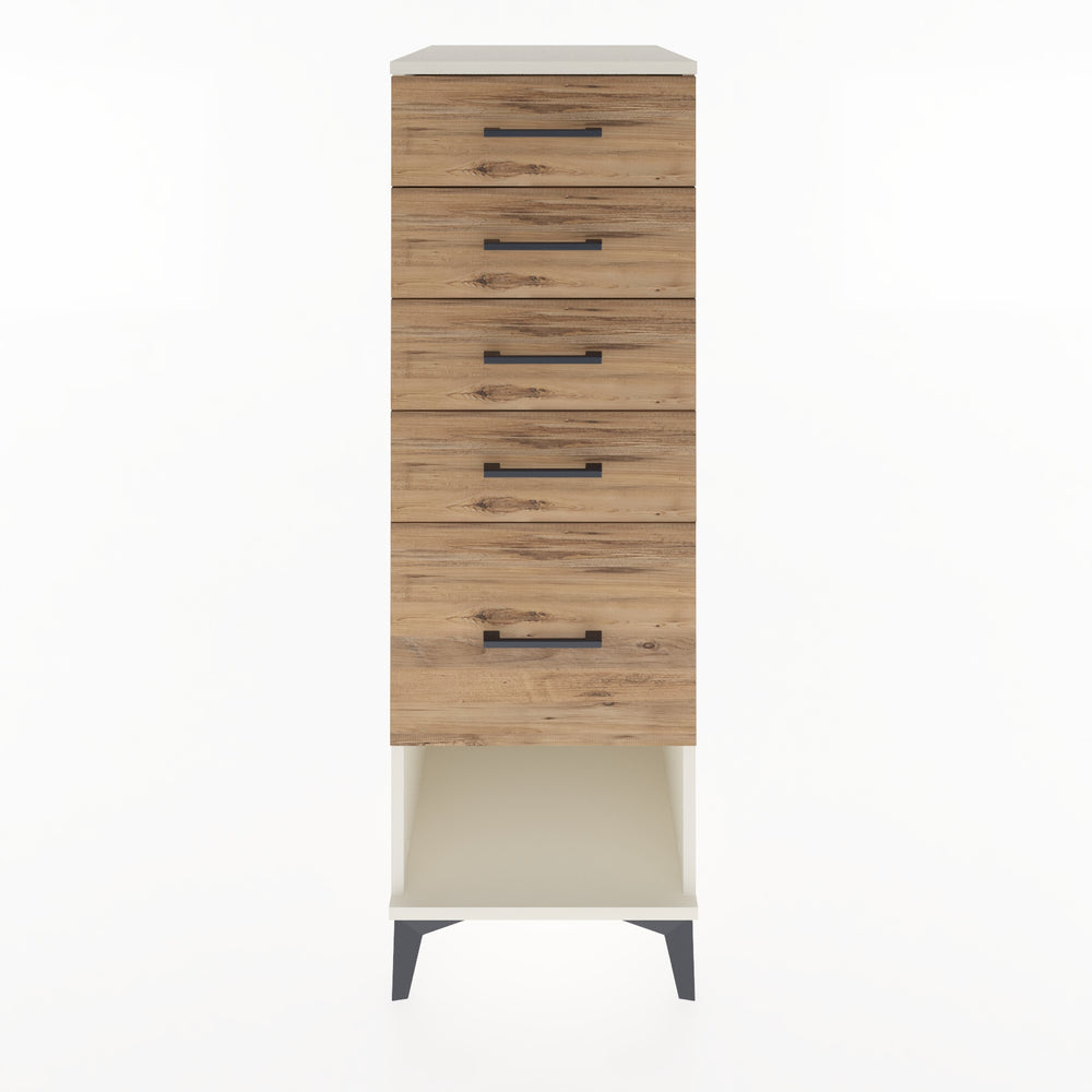 Woodntry Modular Cabinet Moonstone 44x59x122 cm with Drawers and Shelves CR88-1