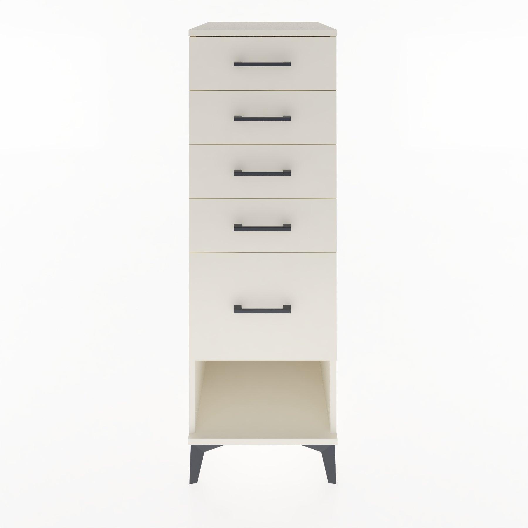 Woodntry Modular Cabinet Moonstone 44x30x122 cm with Drawers and Shelves CR88-1