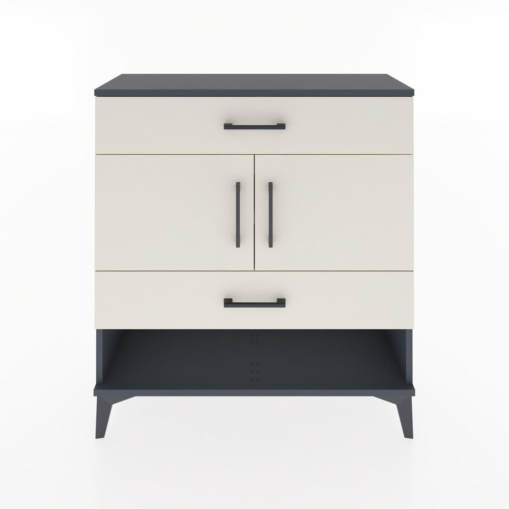 Woodntry Modüler Şifonyer Antrasit 88x30x84 cm Fonksiyonel F38-2