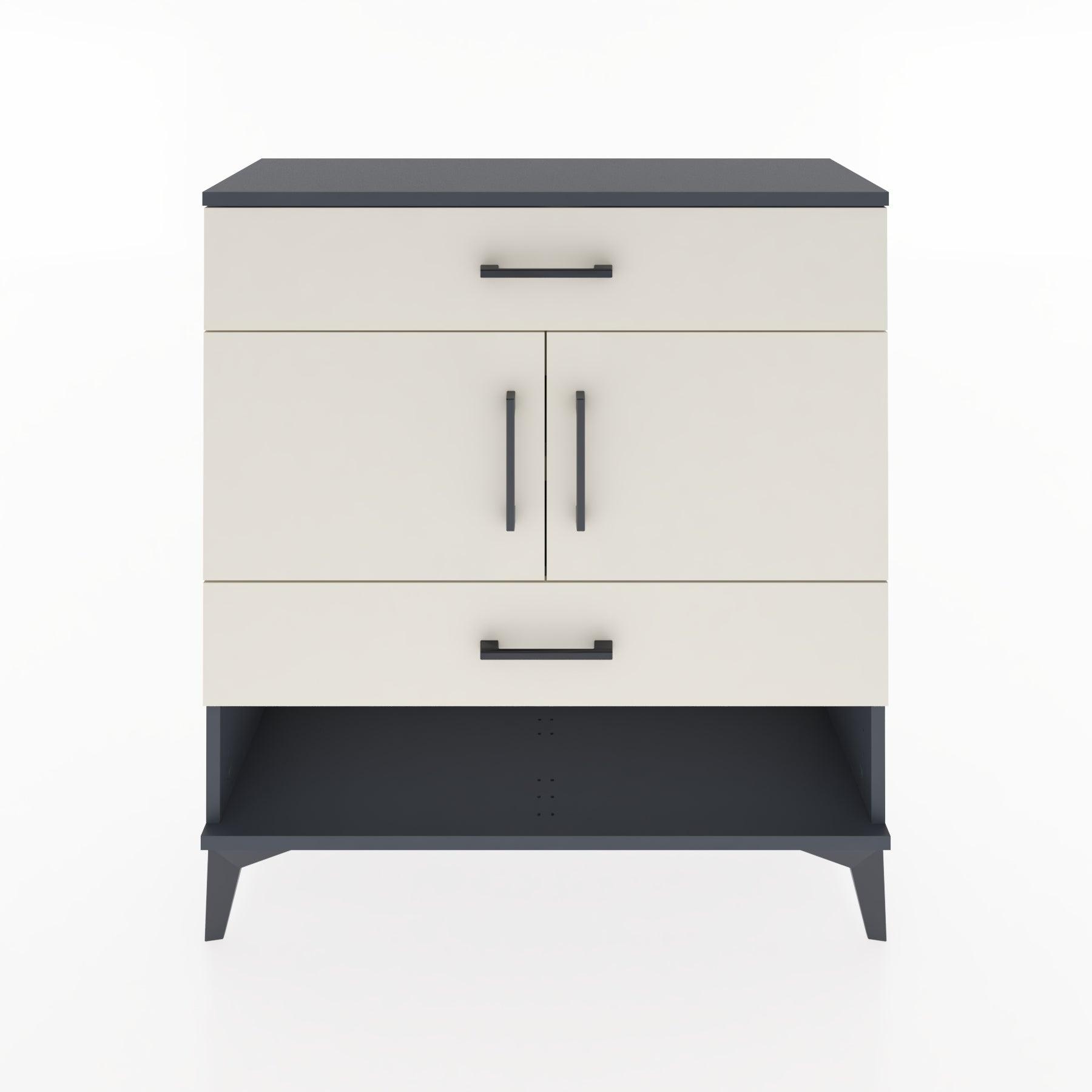 Woodntry Modular Dresser Anthracite 88x30x84 cm Functional F38-2