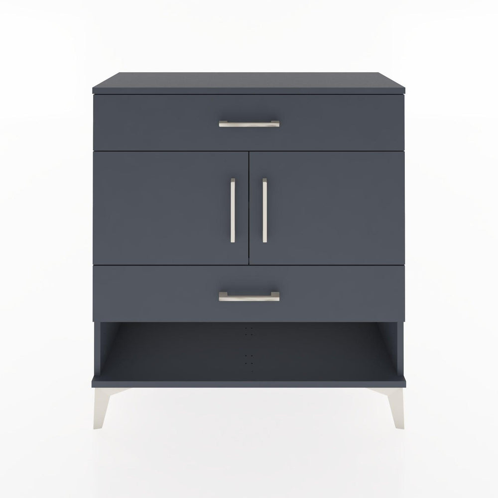 Woodntry Modüler Şifonyer Antrasit 88x30x84 cm Fonksiyonel F38-2