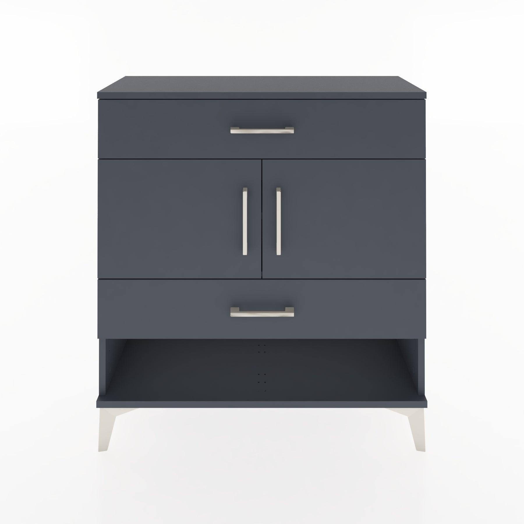 Woodntry Modular Dresser Anthracite 88x30x84 cm Functional F38-2