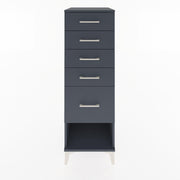 Woodntry Modular Cabinet Anthracite 44x30x122 cm with Drawers and Shelves CR88-2