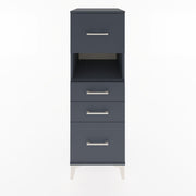 Woodntry Modular Cabinet Anthracite 44x30x122 cm with Drawers and Shelves CR38-2