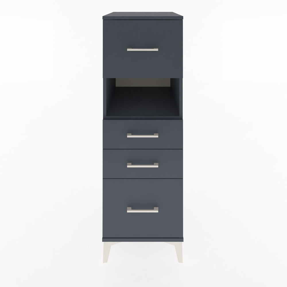 Woodntry Modular Cabinet Anthracite 44x59x122 cm with Drawers and Shelves CR38-2