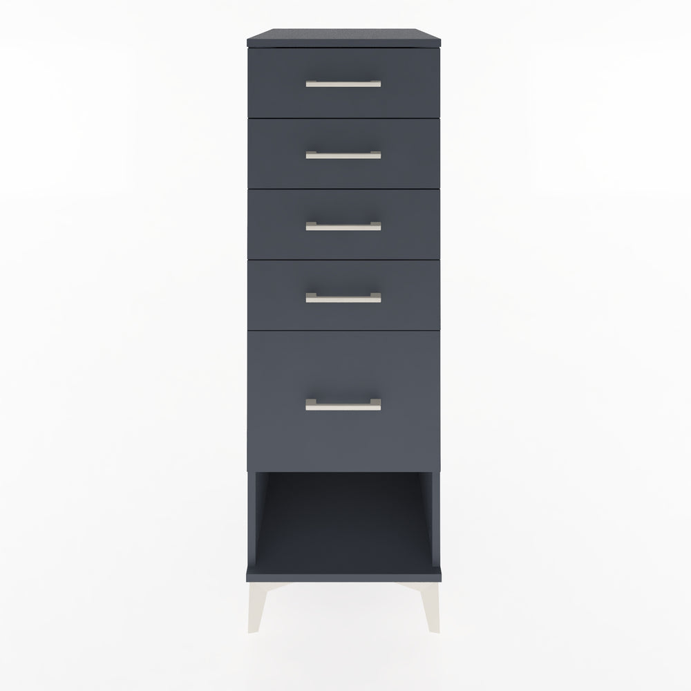 Woodntry Modular Cabinet Anthracite 44x59x122 cm with Drawers and Shelves CR88-2