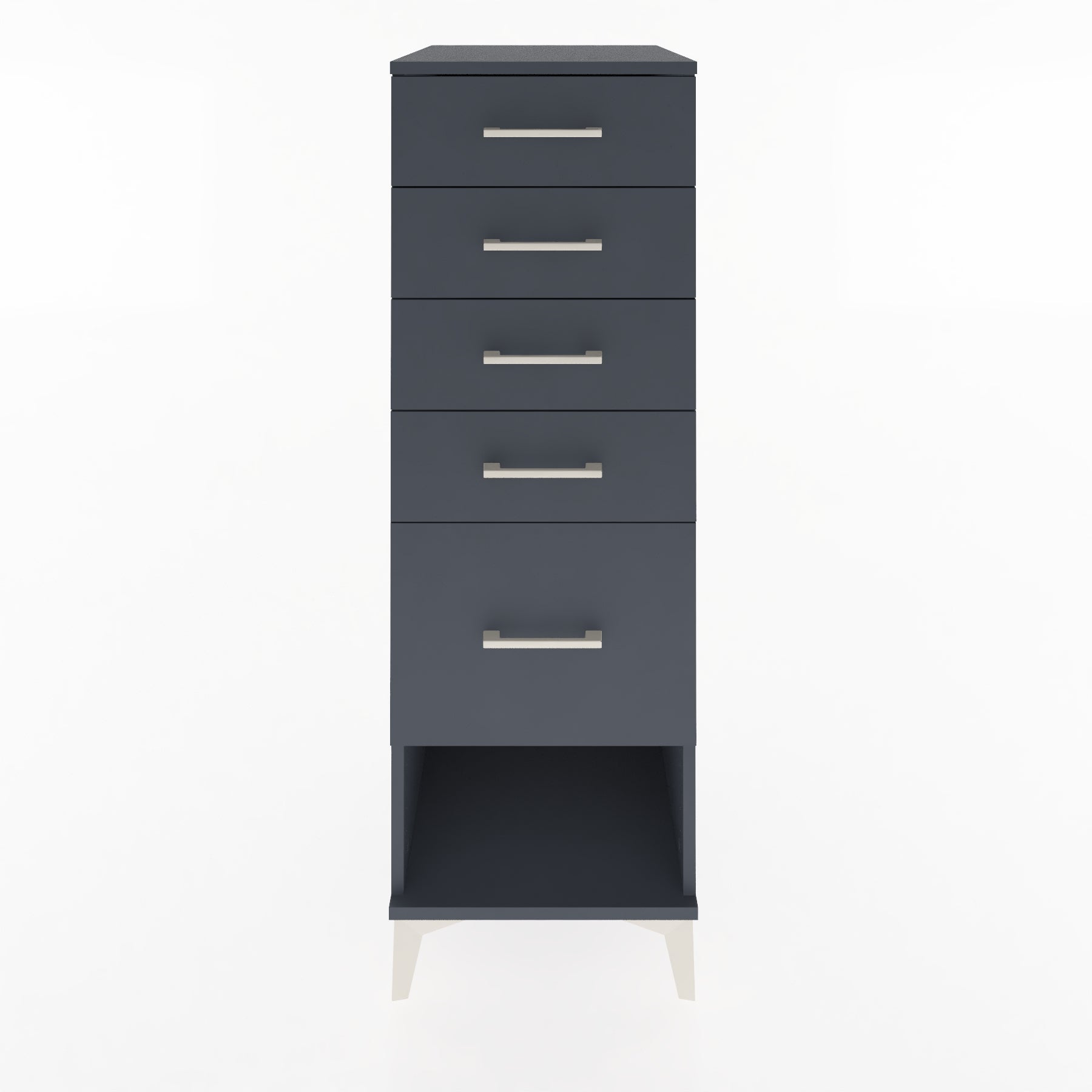 Woodntry Modular Cabinet Anthracite 44x59x122 cm with Drawers and Shelves CR88-2