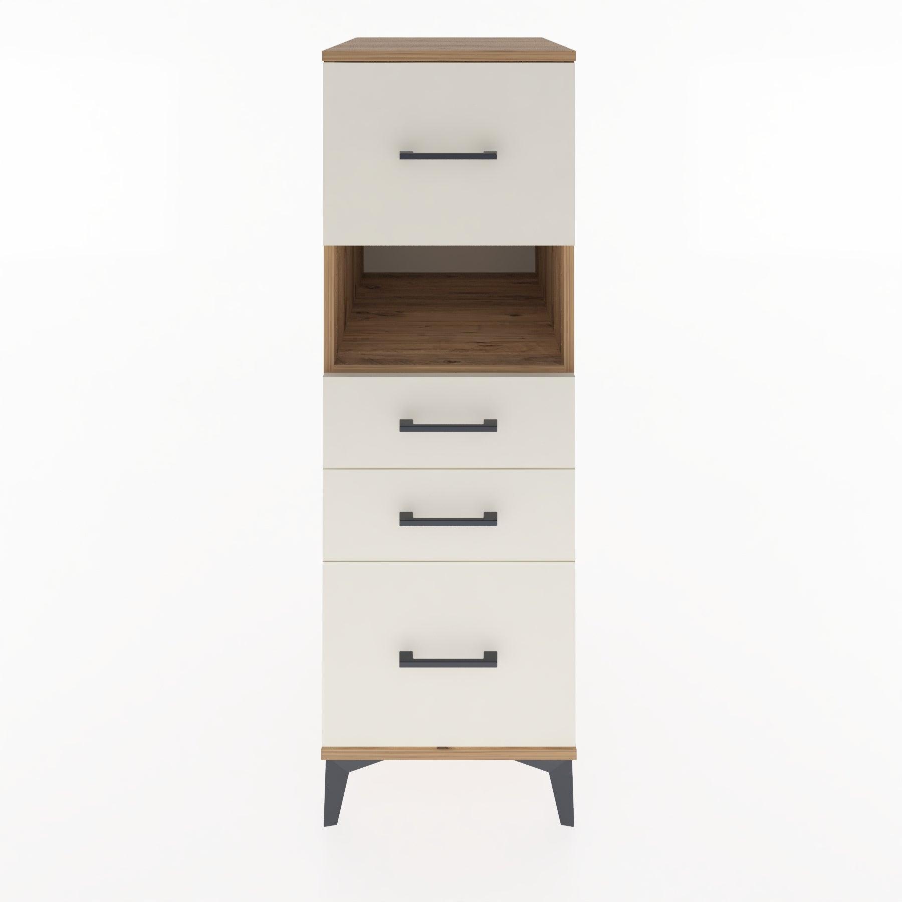 Woodntry Modular Cabinet Pine 44x30x122 cm with Drawers and Shelves CR38-3
