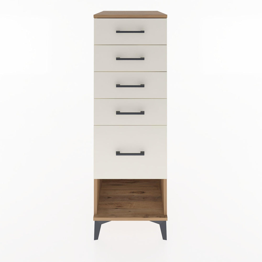 Woodntry Modüler Dolap Çam 44x30x122 cm Çekmeceli ve Raflı CR88-3