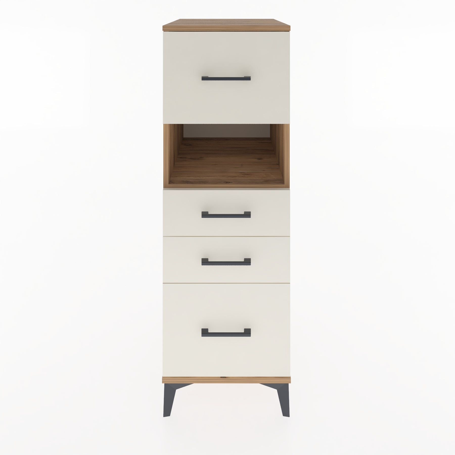 Woodntry Modular Cabinet Pine 44x59x122 cm with Drawers and Shelves CR38-3