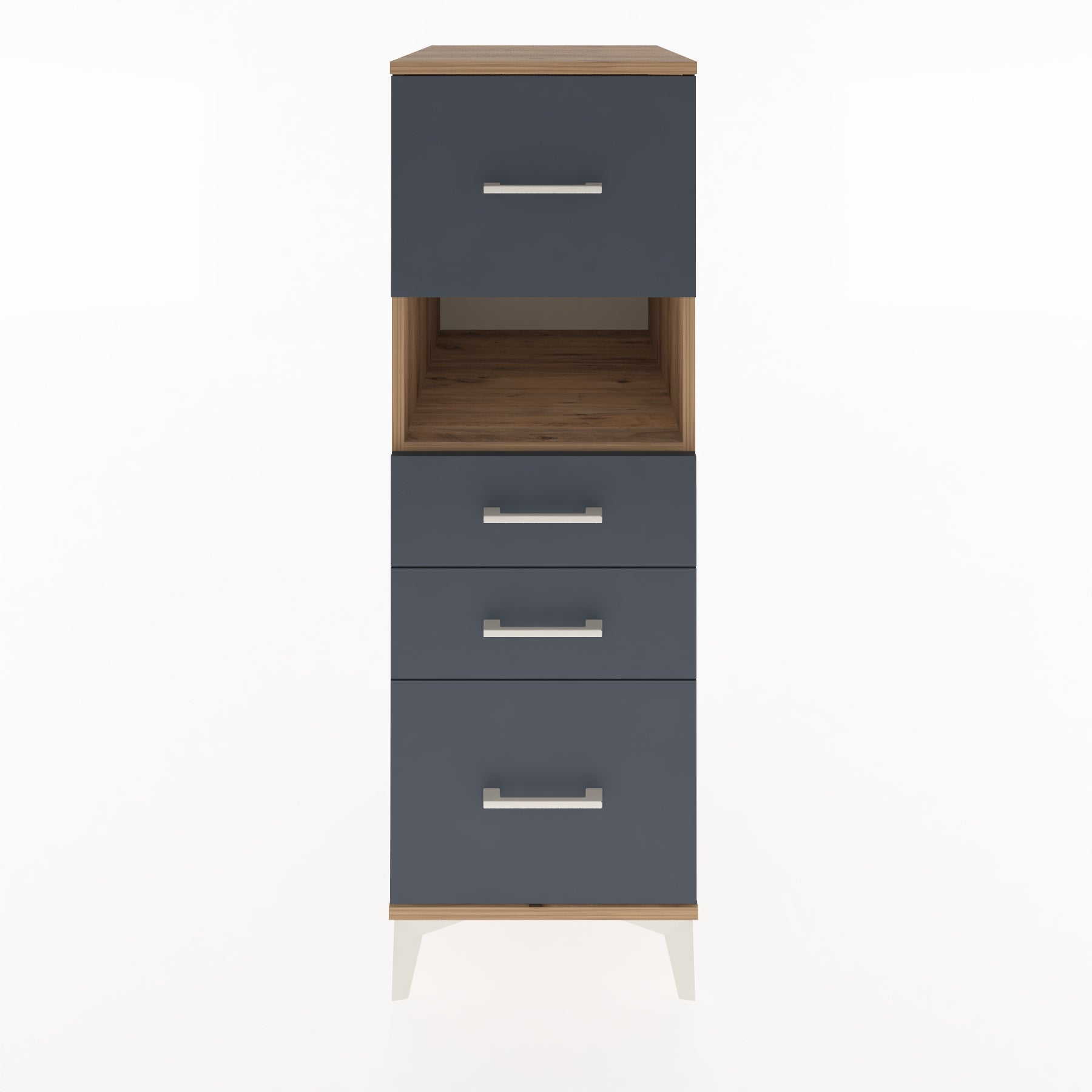 Woodntry Modular Cabinet Pine 44x59x122 cm with Drawers and Shelves CR38-3