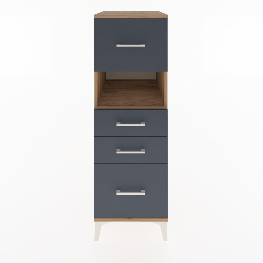 Woodntry Modular Cabinet Pine 44x30x122 cm with Drawers and Shelves CR38-3
