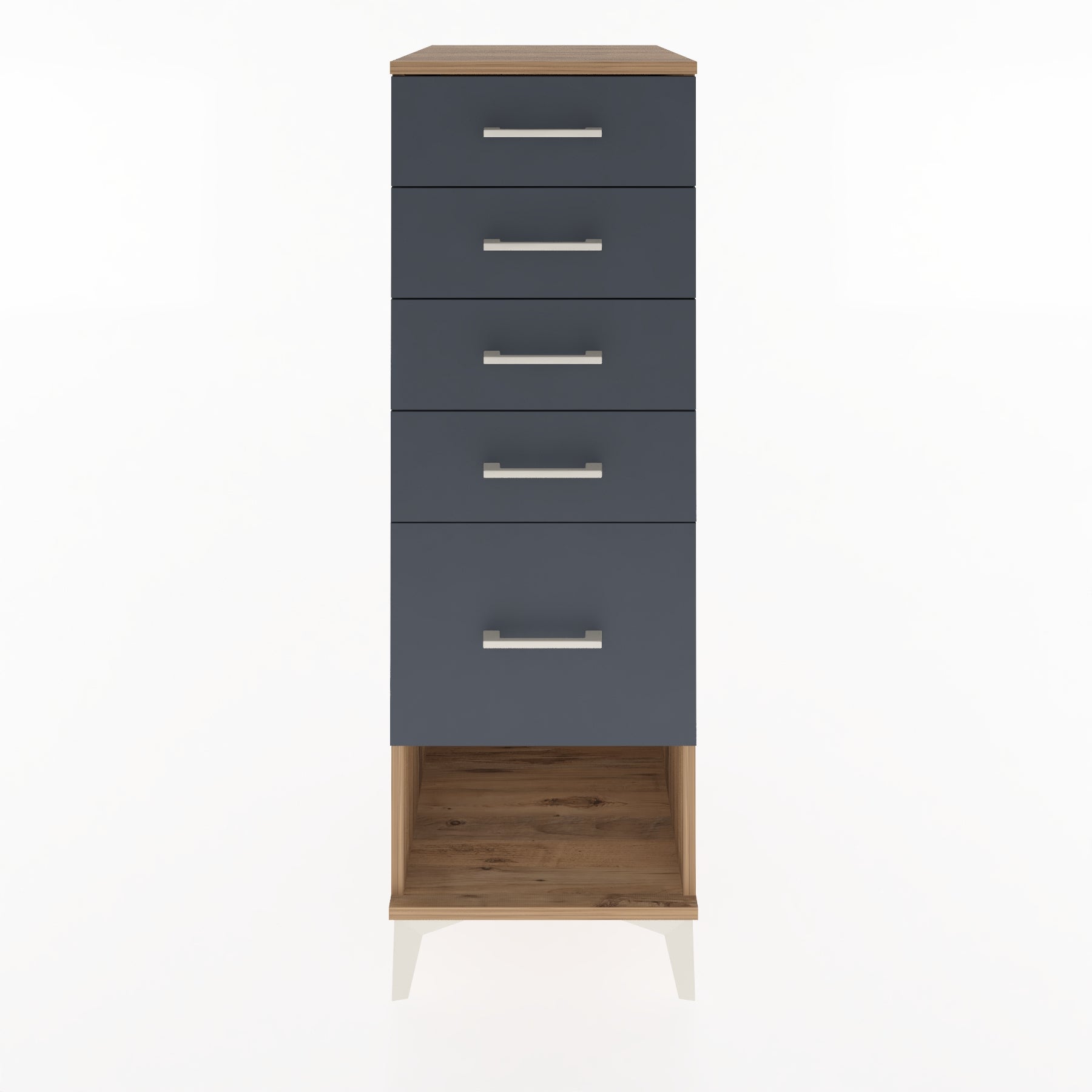Woodntry Modüler Dolap Çam 44x59x122 cm Çekmeceli ve Raflı CR88-3