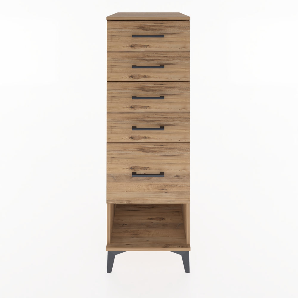 Woodntry Modular Cabinet Pine 44x59x122 cm with Drawers and Shelves CR88-3