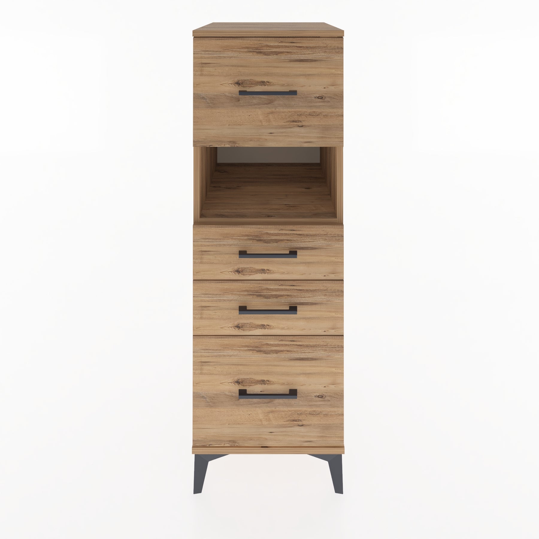Woodntry Modular Cabinet Pine 44x59x122 cm with Drawers and Shelves CR38-3