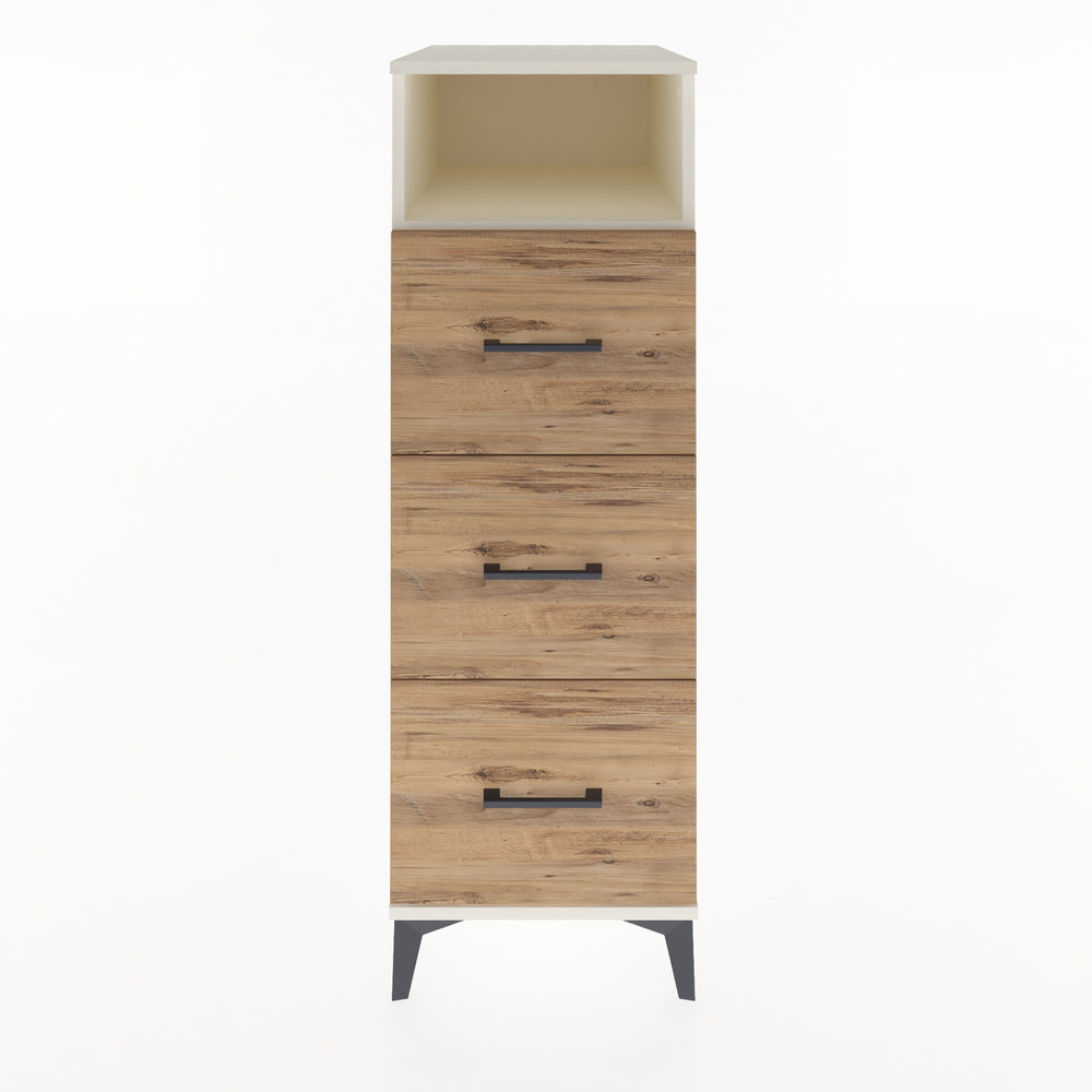 Woodntry Modüler Dolap Aytaşı 44x59x122 cm Çekmeceli ve Raflı CR39-1