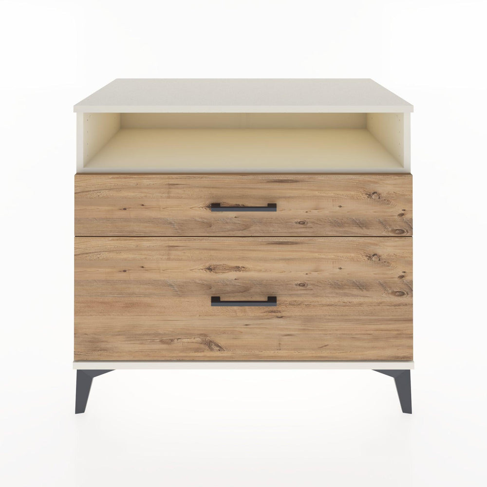 Woodntry Modular Dresser Moonstone 88x44x68 cm with Drawers and Shelves CR39-1